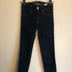 [SALE] [00 short] dark wash AEO denim X jeggings